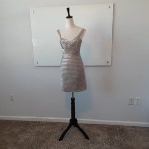 BCBGMaxazris Champagne Cocktail Dress - Size 4